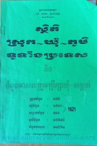 SaThek TYes Srok Khum Phuom book cover big file from Tan Chiep