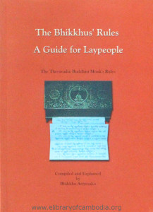 The Bhikkhus's Rules. Aguide for Laypeople