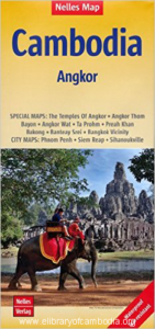 618-Cambodia 1 1,500,000 Travel Map & Angkor details, waterproof NELLES-watermark