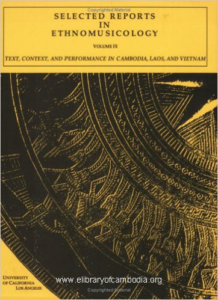 653-Selected Reports in Ethnomusicology, Vol. 9 Text, Context, and Performance in Cambodia, Laos, and Vietnam-watermark