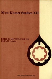 mon-Khmer Study XII