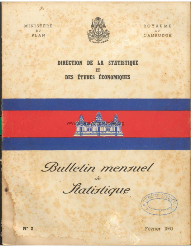 BULLETIN MENIRUEL DE LTATIRTIQUE – Nº 2 (Fevrier 1960)