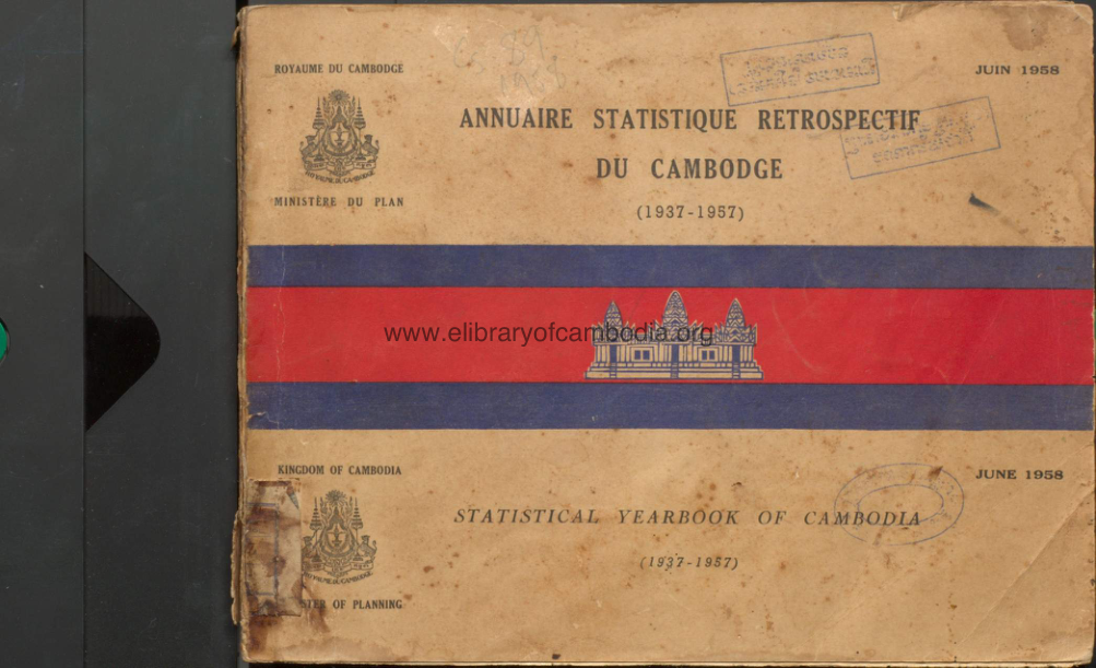 ANNUAIRE STATISTIQUE DU CAMBODGE (1937-1957)