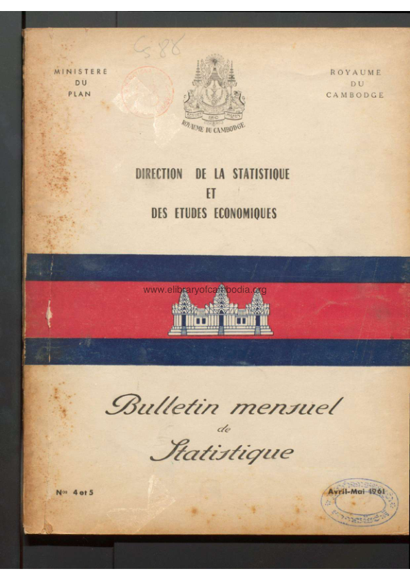 BULLETIN MENIRUEL DE LTATIRTIQUE – Nº 4et5 (Avril-Mai 1961)