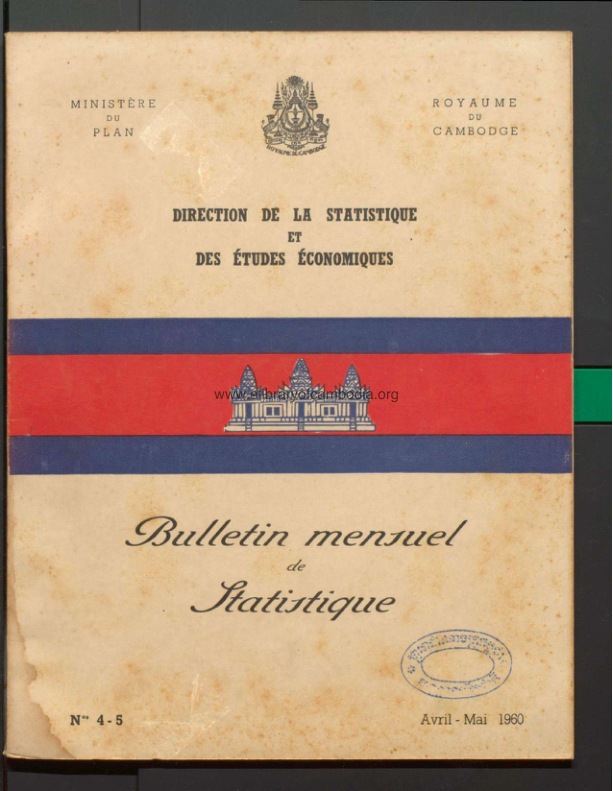 BULLETIN MENIRUEL DE LTATIRTIQUE – Nº 4-5 (Avril-Mai 1960)