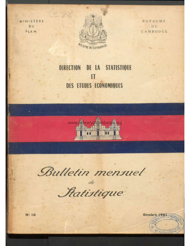 BULLETIN MENIRUEL DE LTATIRTIQUE – Nº 10 (Octobre-1961)_compressed