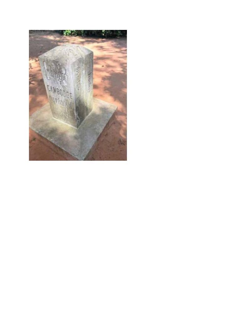 Cambodia-Thailand Border  Boundary Pillar No. 27