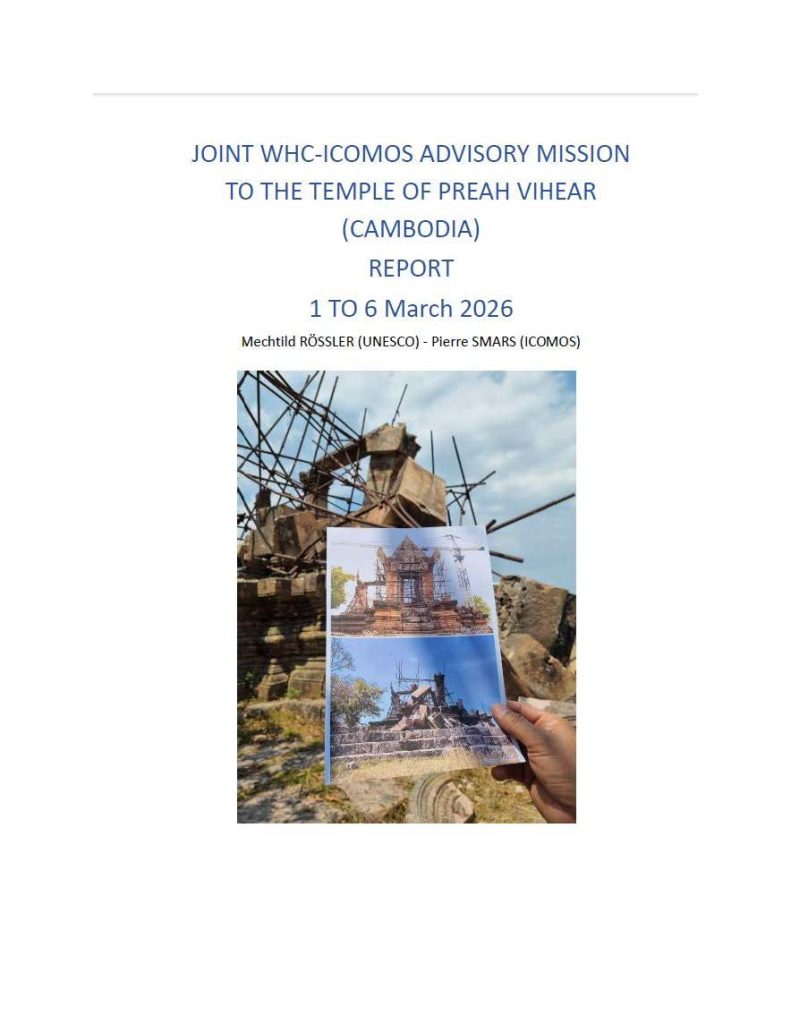 Joint WHC- ICOMOS ADVISORY MISSION TO THE TEMPLE OF PREAH VIHEAR (CAMBODIA) REPORT 1 TO 6 March 2026